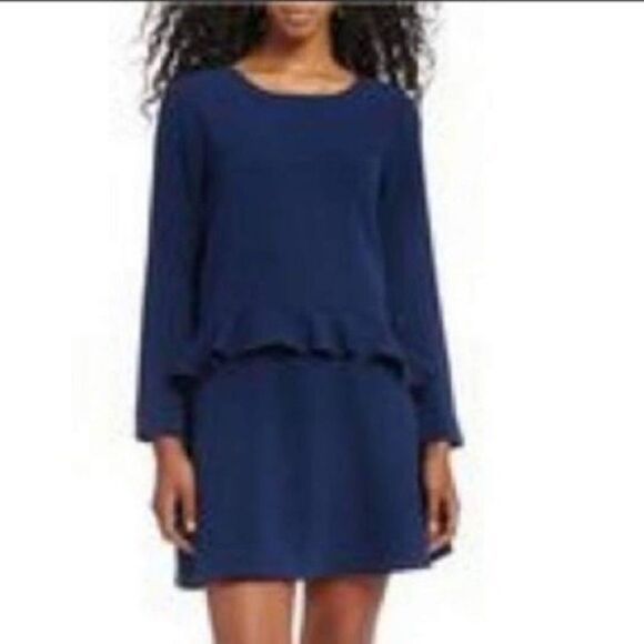 Gianni bini Greer navy drop waist mini dress - Picture 8 of 8